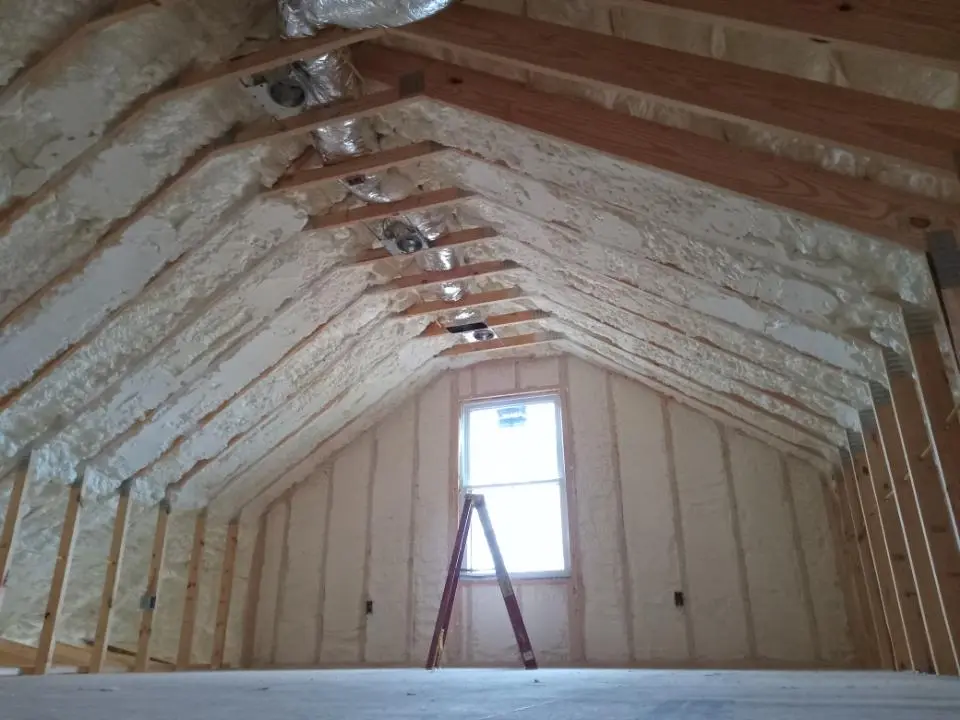 Spray foam roofing application for Crawl Space Insulation project in Happy Valley